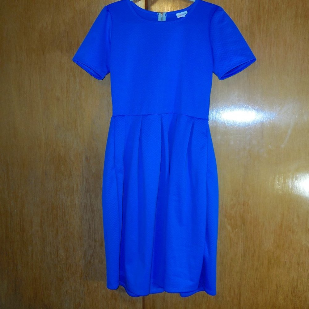 LulaRoe Lapis Blue Amalia Dress Size Large